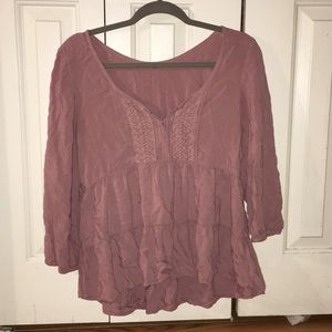 Pale purple blouse